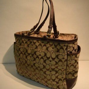 coach large tote/diaper bag
